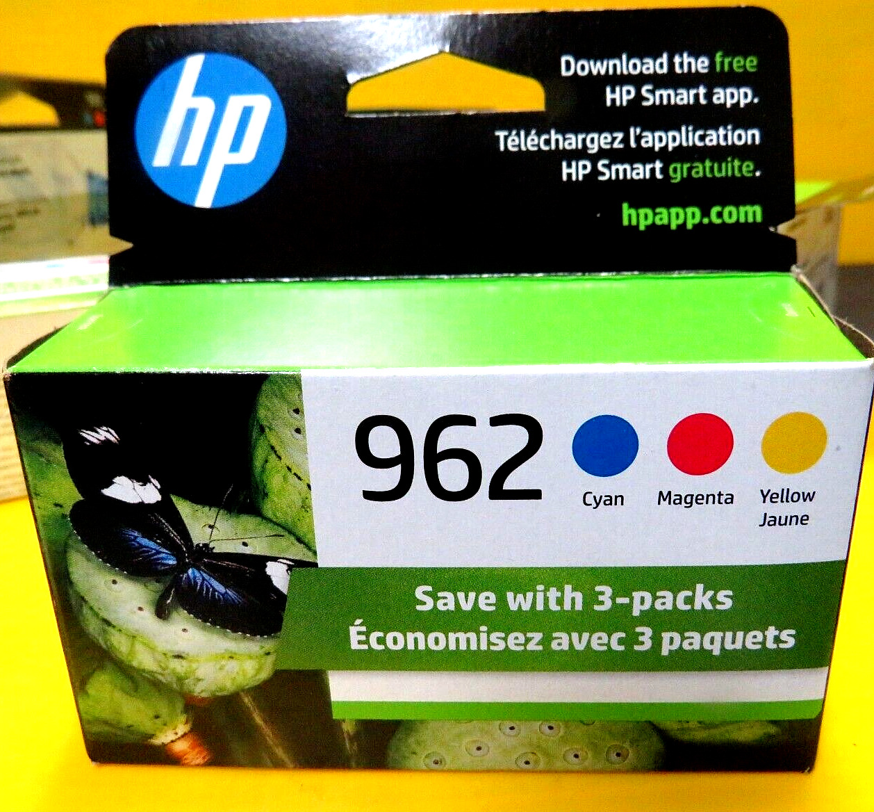$70 FRESH NEW Genuine HP 962 Color Ink Combo 3-Pack EXPIRES 12/2024 