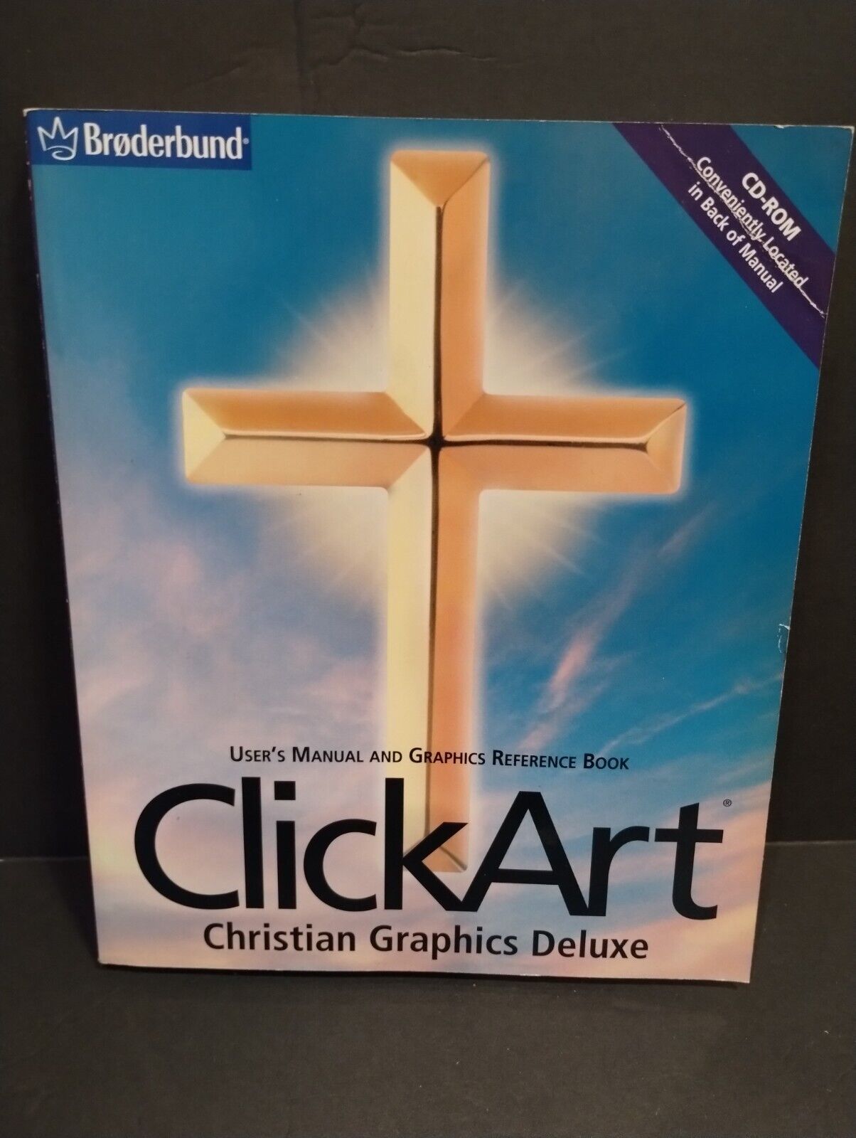Broderbund Click Art Christian Graphics Deluxe 2 CDs & 1 Book Windows 95 / 98