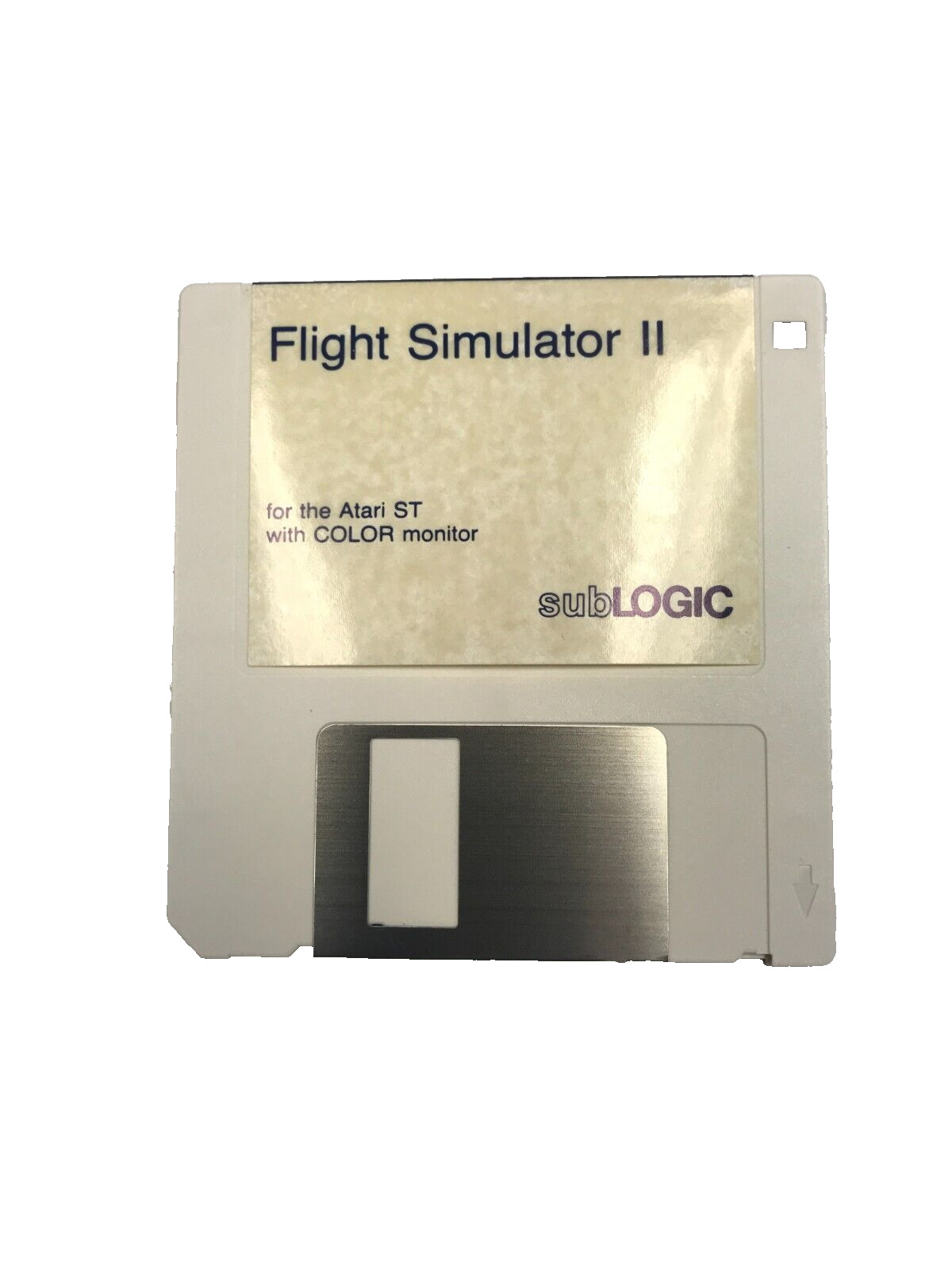 Flight Simulator II for Atari ST Color on 3.5\
