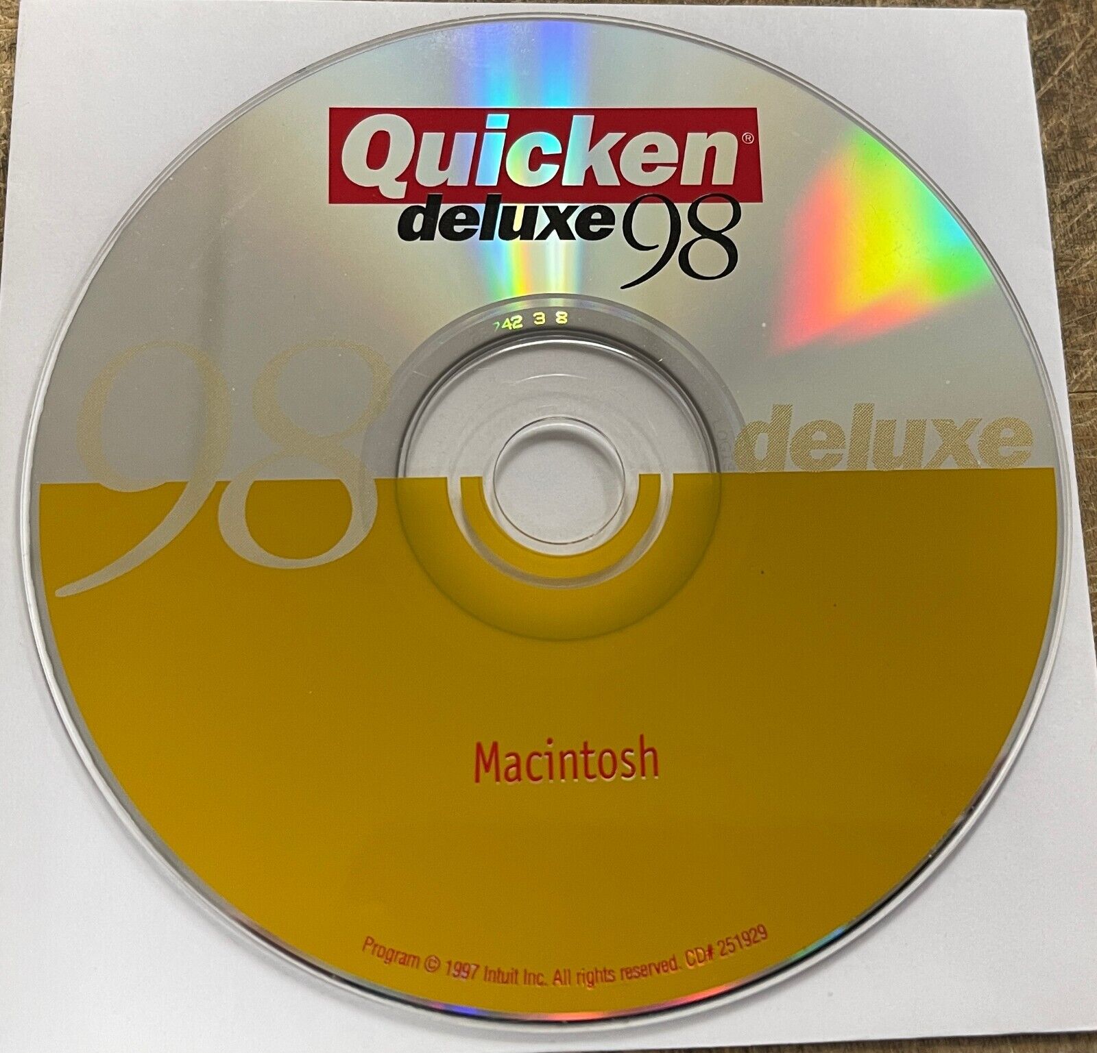 Vintage Quicken deluxe 98 Macintosh
