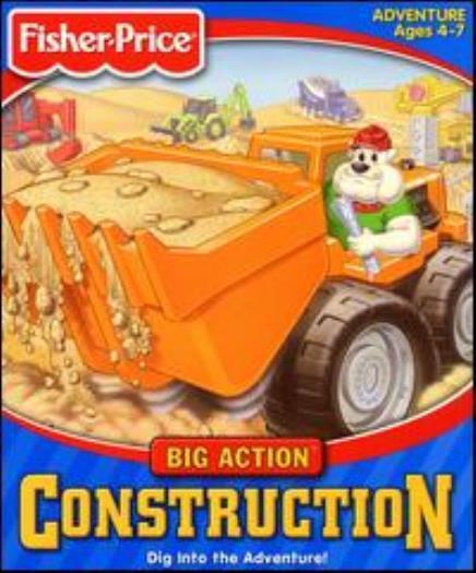 Fisher-Price Big Action Construction PC MAC CD vehicles building dump truck game