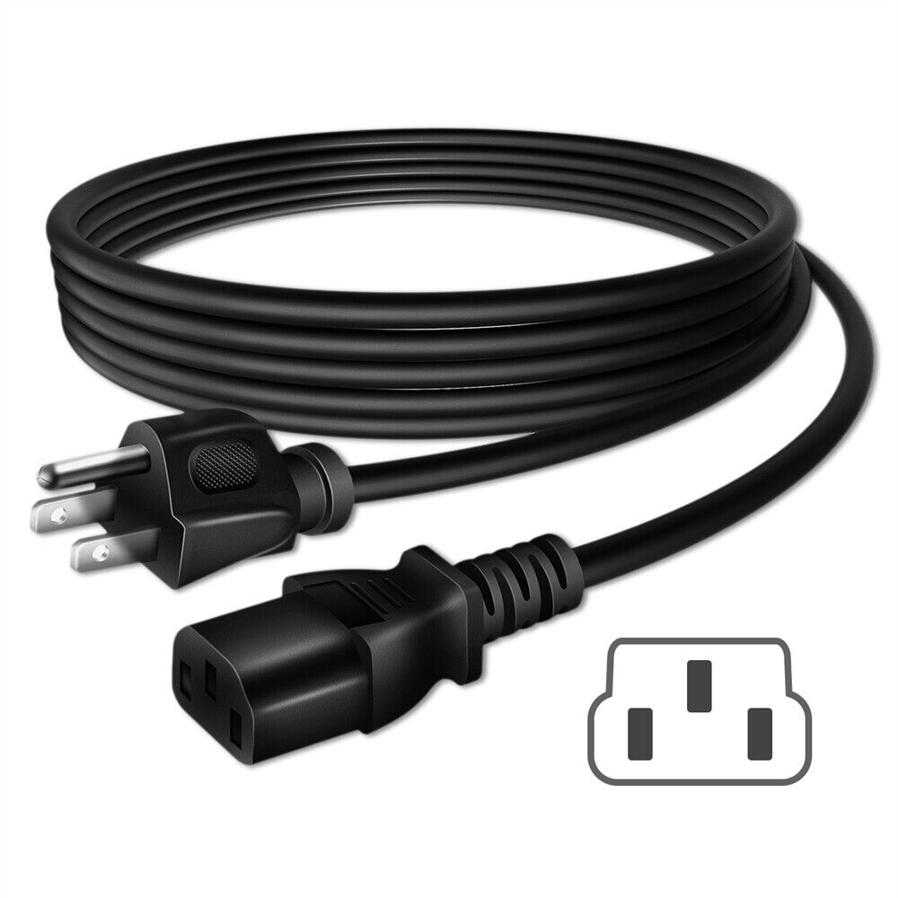 6ft UL AC Power Cord Cable For HP Color LaserJet Pro MFP M182nw 7KW55A#BGJ Lead