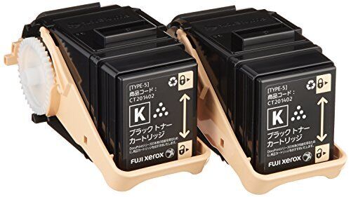 Fuji Xerox genuine toner cartridge black (k) 2 sets CT201402