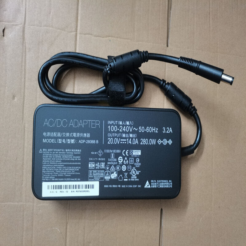 NEW Delta 20V14A 280W For Acer Predator X35 Gaming monitor 7.4mm Pin OEM Charger