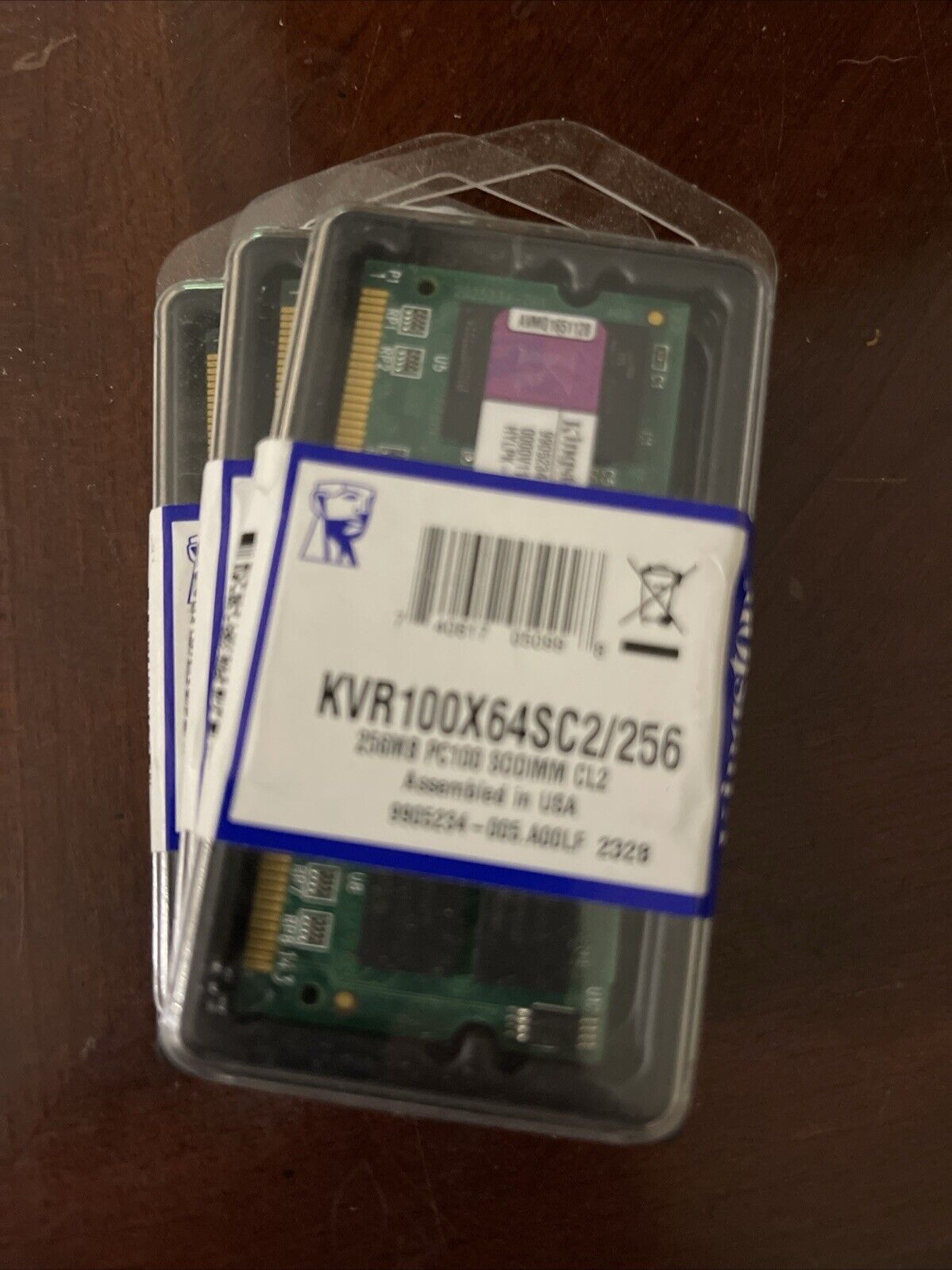 KVR100X64SC2/256 Kingston 256MB PC100 SODIMM Laptop Memory