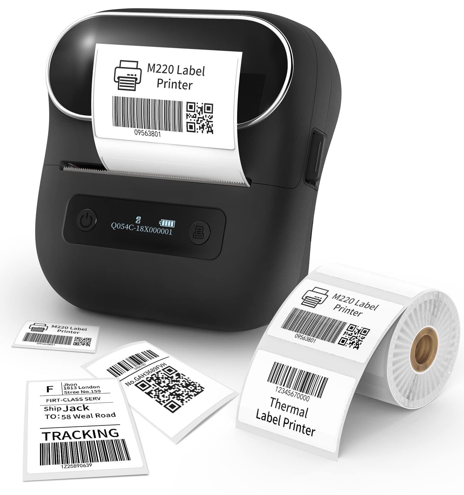 M220 Label Maker Bluetooth Sticker Machine Barcode Label Printer or Labels Lot