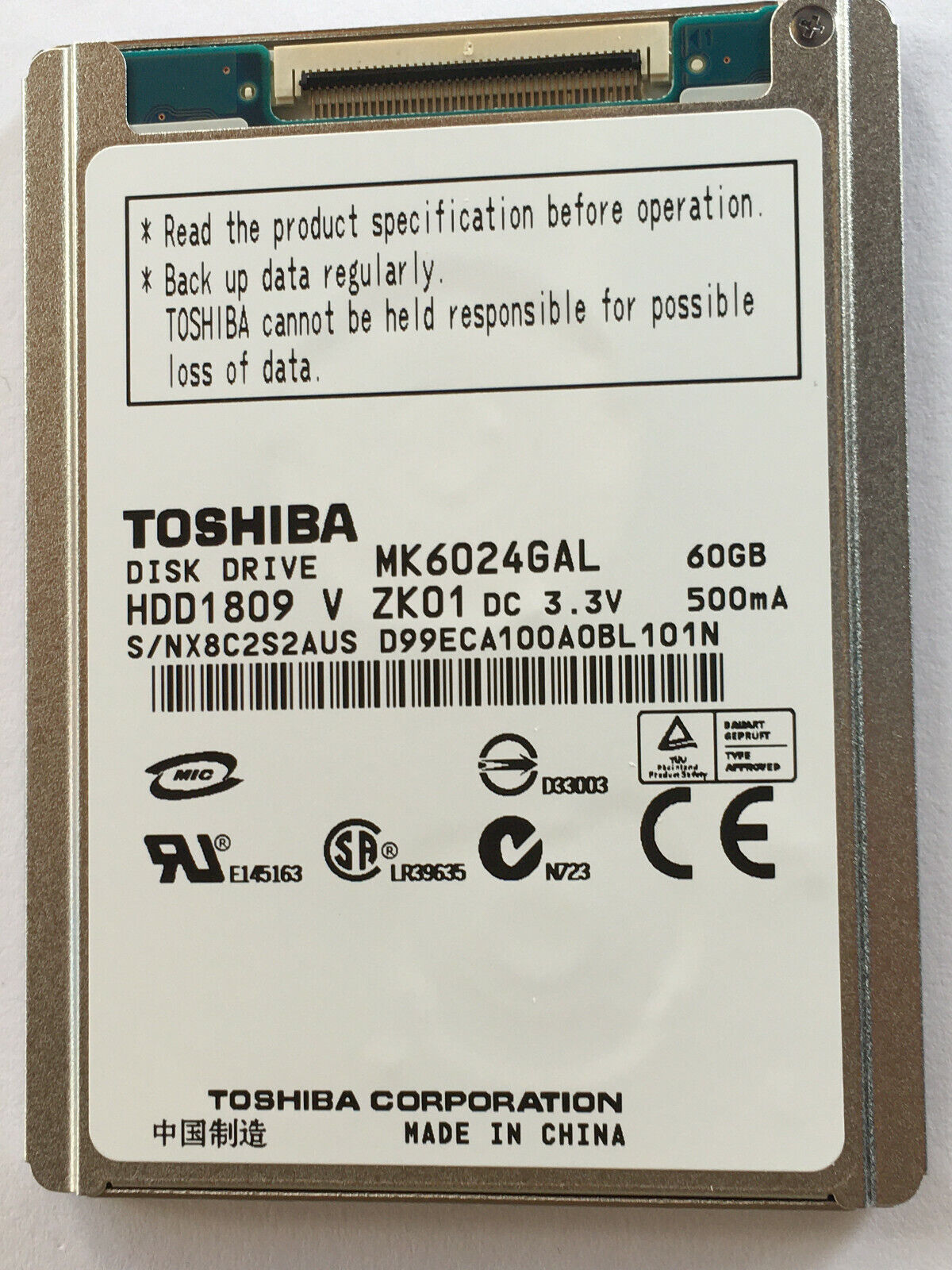 Toshiba 1.8