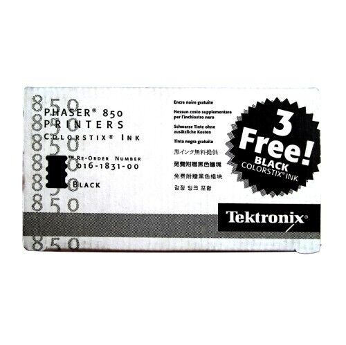 Xerox Tektronix Phaser 850 Black Ink Cartridges-New (12-Sticks)