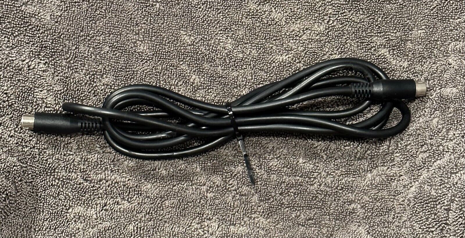 Mini Din 6 Pin Black Cable 6 ft Male Male Minidin