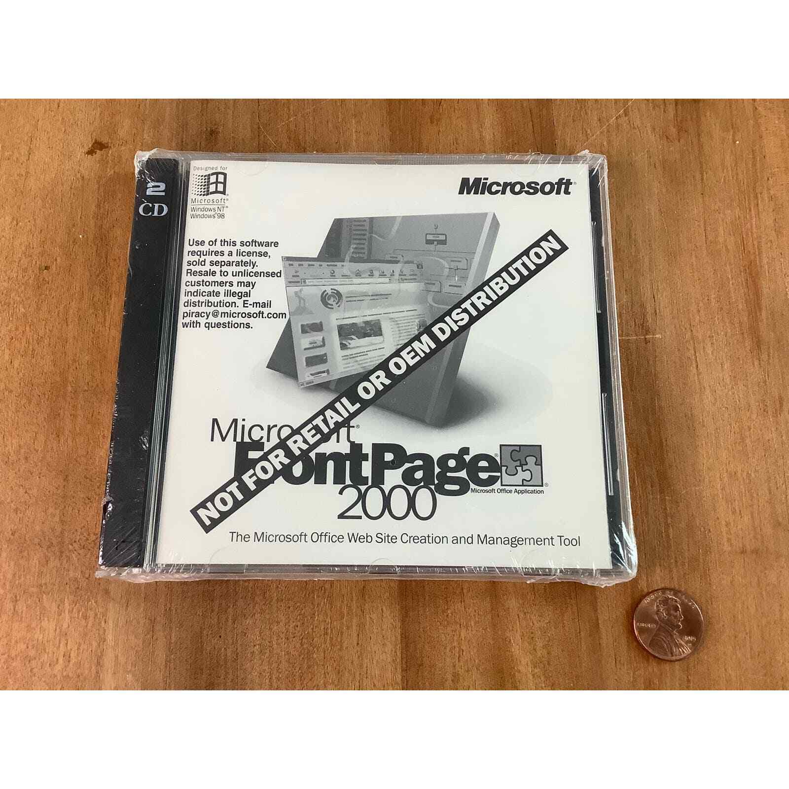 Microsoft Front Page 2000 -New, Unopened