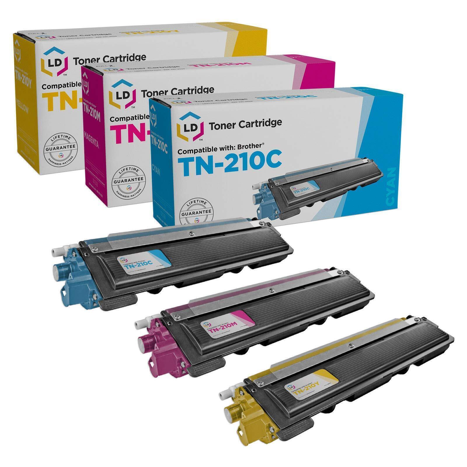 LD 3 Set TN210 Toners TN210C TN210M TN210Y for Brother MFC-9325 DCP-9010 HL-3040