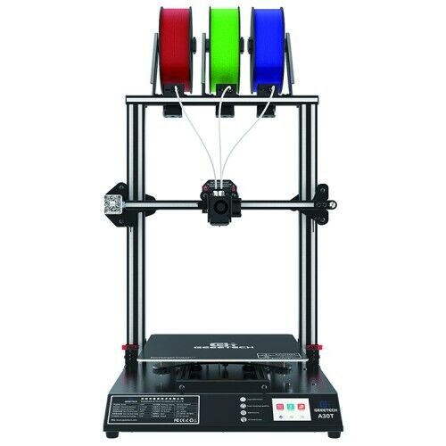 Geeetech Large 3D Printer A30T Triple Extruder MixColor Filament 320*320*420mm