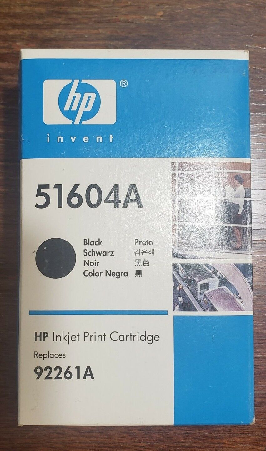 Genuine HP 51604A Black Inkjet Print Cartridge. Replaces 92261A. Sealed box
