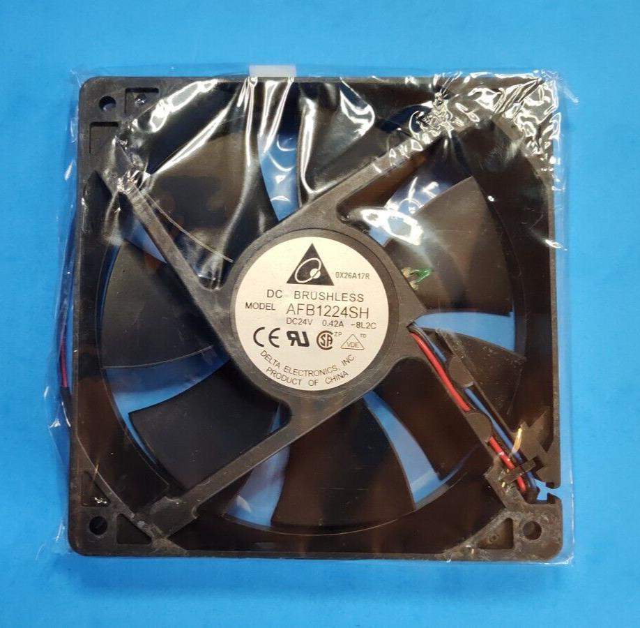 New Delta Electronics 120mm x 120mm x 25mm 3-Pin 24V DC 0.42A Brushless Case Fan