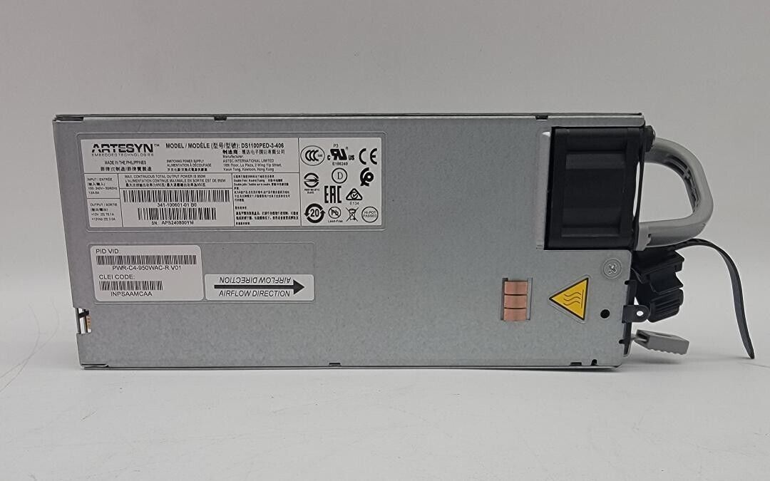 CISCO PWR-C4-950WAC-R 950WAC AC POWER SUPPLY FOR C9500 SWITCH *SEE DETAILS*