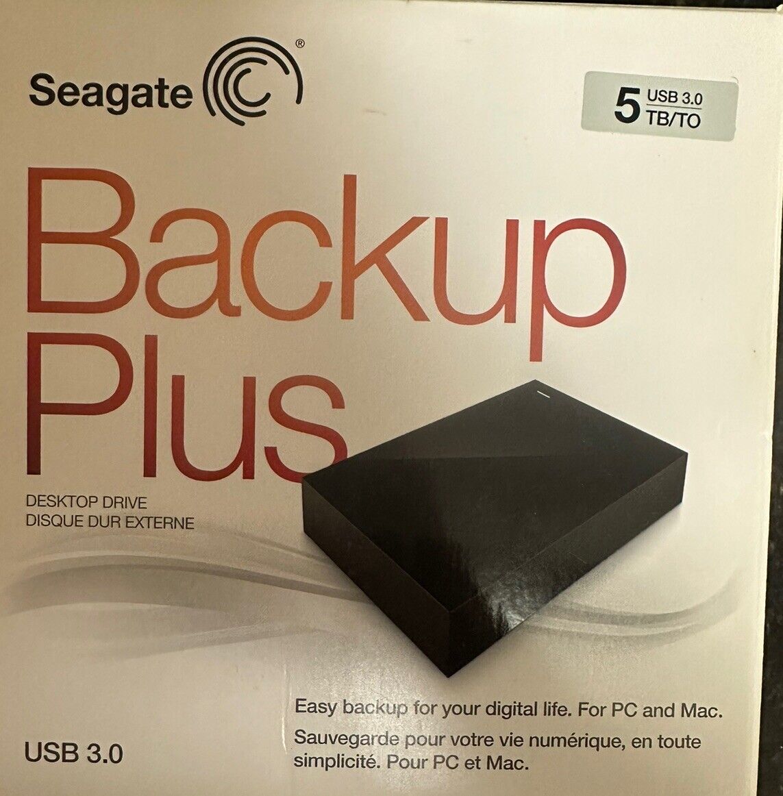 Seagate Backup Plus 5TB,External,5900RPM (STDT5000100) HDD