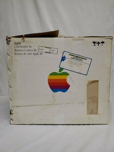 ORIGINAL Vintage 1980s Apple IIe Color Monitor EMPTY BOX