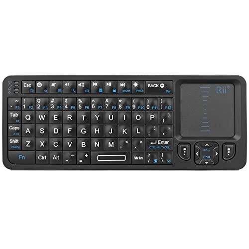  K06 Mini Bluetooth Keyboard,Backlit 2.4GHz Wireless Keyboard with IR 