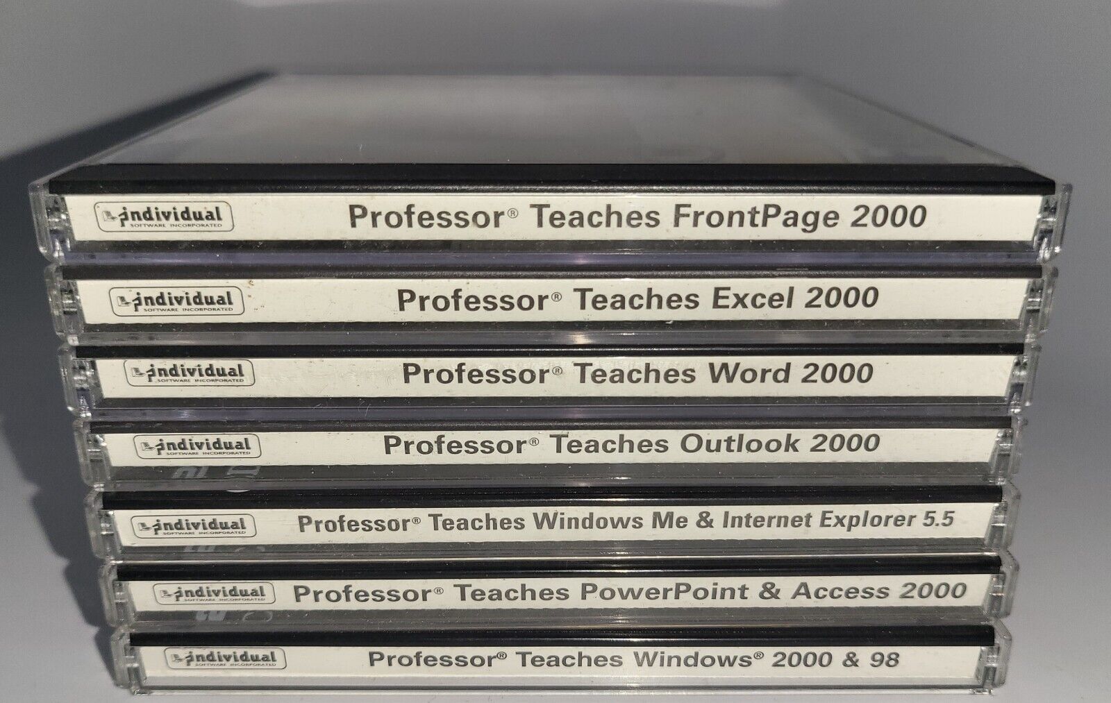 Professor Teaches Software Lot of 7 Networking, Windows 2000, Office CDs