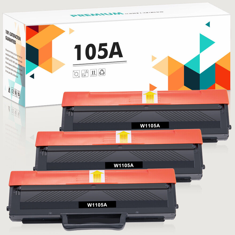 1-4PK W1105A Toner Cartridge Compatible with HP 105A Laser MFP 107w 135w Printer
