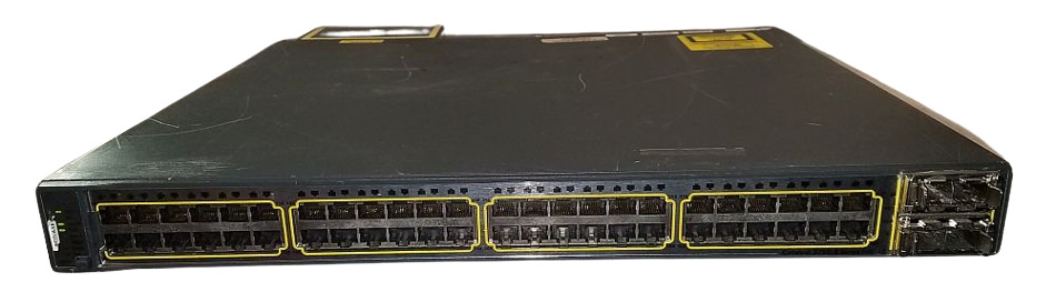 Cisco 3750-E Series 48 Port POE Network Switch WS-C3750E-48PD-EF V03 Used