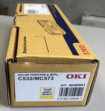 Genuine OKI C532 / MC573 Yellow Toner Print Cartridge 46490601 OEM Original picture