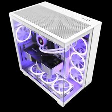 Brand New NZXT H9 Flow Dual-Chamber Mid-Tower Airflow Case - White picture