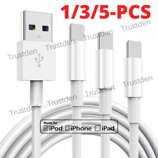 Lot For iPhone 6 7 8 XR iPad Charger Power Adapter Charging USB Cable Cord 3/6ft picture