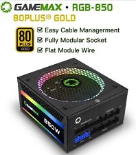 GameMax RGB850 Rainbow Power Supply 850W Fully Modular 80+ Gold picture