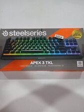Genuine Steelseries Apex 3 TKL RGB Gaming Keyboard. Open Box But New E5 picture