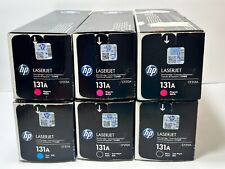 6x Genuine HP Laserjet 131A Toner Cartridges 3 x Mag 1 x Cyan 2 x Black - Sealed picture