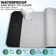 New Wireless Charging Mouse Pad Grey  - ‎31.5” x 11.8” picture