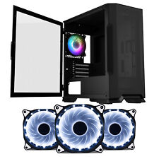 Vetroo M03 Micro-ATX Mini-ITX Gaming Case with 1 PC ARGB Fan and 3 Pcs LED Fans picture