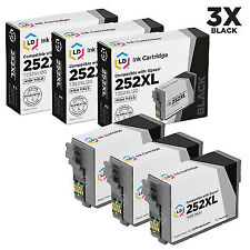 LD Reman Replacements for Epson T252XL120 3pk HY WF 3620 3640 7110 7610 picture