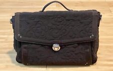 Vera Bradley Quilted Laptop Bag Briefcase Brown Large 17”W x 11”H x 4.75”D picture
