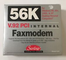 Sterling Communications 56K V.92 PCI Internal Fax Modem Windows FACTORY SEALED picture