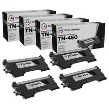 LD  4pk Comp Toner for Brother TN450 Black Toner DCP MFC Intellifax Printers picture