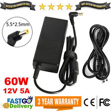 12V 5A Power Supply Adapter 60W Converter Transformer Charger 5.5mm x 2.5mm Plug picture