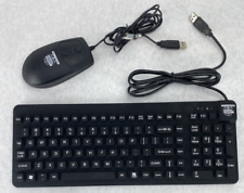 Lot of 10 Man & Machine Waterproof Medical Grade Black Keyboard MM1 + Mouse MMB5 picture