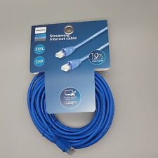 Philips Cat 6 Ethernet Cable, 25 ft.  Blue, 1 Gbps 250MHz, High Speed Internet picture