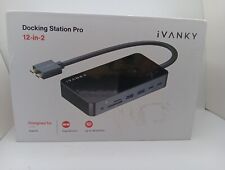 MacBook Pro Docking Station with 180W Power Adapter, iVANKY 12 in 2 Dual 4K@60Hz picture