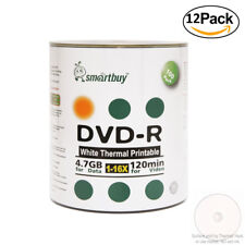 1200 Pcs Smartbuy White Thermal Printable For Blank DVD-R 16X 4.7GB  Disc Bulk picture