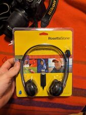 Rosetta Stone Headset Microphone USB For Language Learning Software New Sealed picture