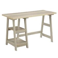 Trestle Desk With Weathered White Finish picture