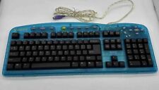 MINT Yahoo Direct Access Internet Keyboard Vintage 1999 PC **Rare Blue** picture