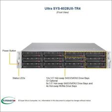 2U 12 Bay SuperMicro RAID Server SYS-6028UX-TR4 2x Xeon 14 Cores 512GB RAM 6xPCI picture