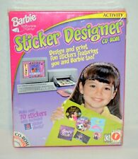 Barbie Software for Girls - Sticker Designer Activity CD-ROM – New/Sealed picture