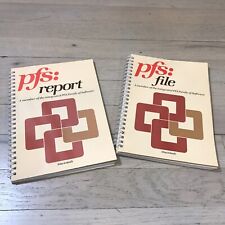 1985 PFS File PFS Report User Manuals for Apple Macintosh Manuals ONLY picture