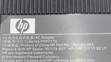 HP 384023-002 Hewlett Packard AC Power Adapter 384023-002 Genuine HP Tested picture