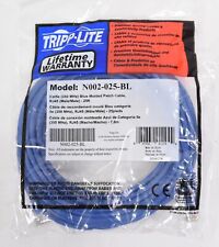 Tripp Lite 25' Ft Blue Cat 5E Molded Patch Cable RJ45 M/M N002-025-BL picture